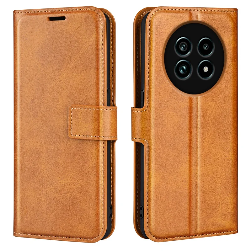 Pour le Royaume 13 Pro 5G Stand Case Anti-Scratch Texture Texture Téléphone Téléphone - Jaune