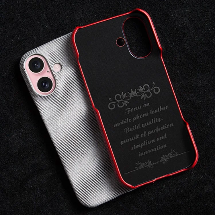 Для Iphone 16 Case Tratle Texture Antipcation Protective PC Phone Cope - Светло -серый