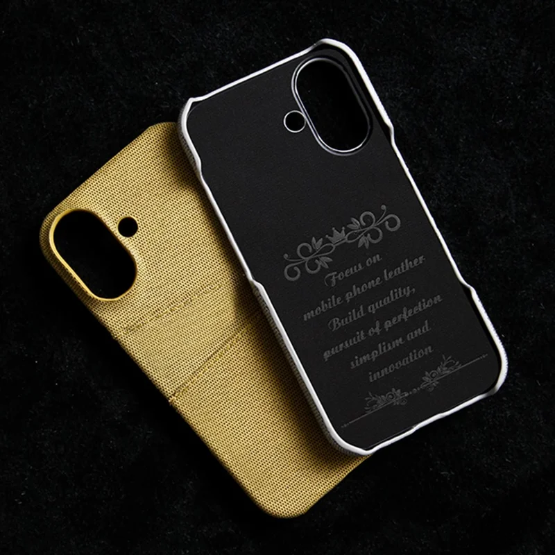 Pour Iphone 16 Plus Case de Boîtier + PC Hard Téléphone Avec Des Emplacements à Double Carte - Gris Clair