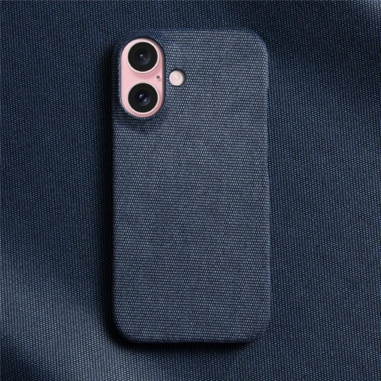 Para Iphone 16 Plus Case Texture Anti-Scratch Protective PC Cover Portada - Azul