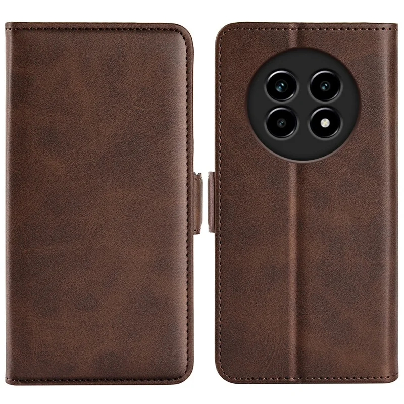 Per Realme 13 Pro 5G Stand Case Case Texture Wardlet Cover Del Portafoglio - Marrone