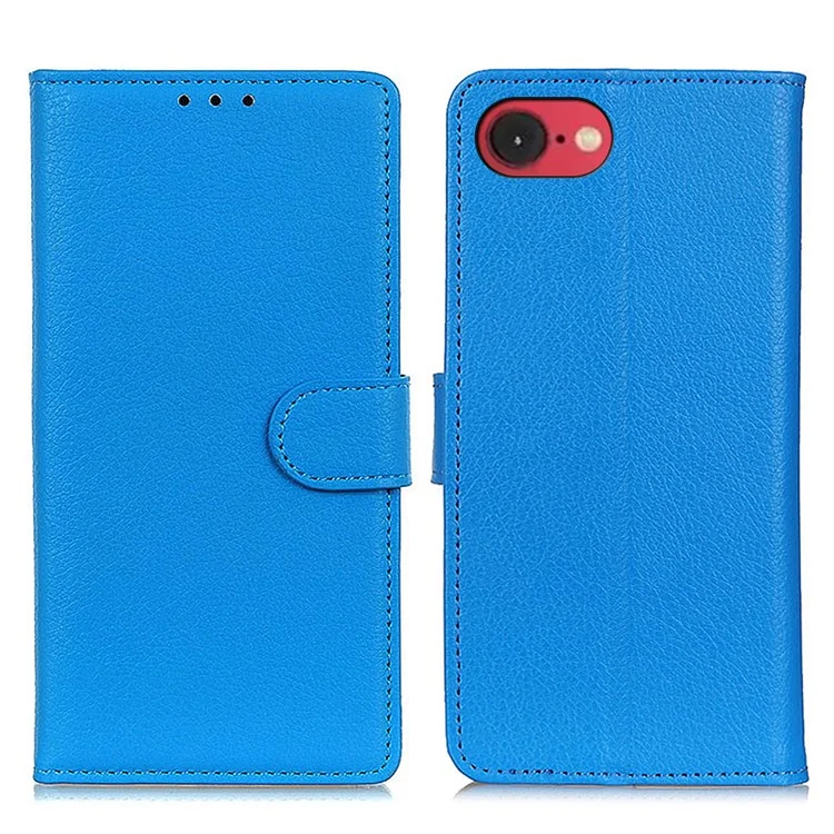 Per Iphone SE (2024) Wallet Case Petura PU Copertura Per Letto PU Copertura PU - Blu