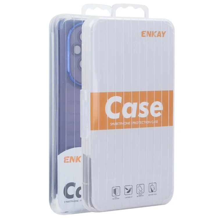 Enkay Hat Prince For Honor 200 5G Case TPU Matte TPU Cover Avec Film D'objectif - Violet