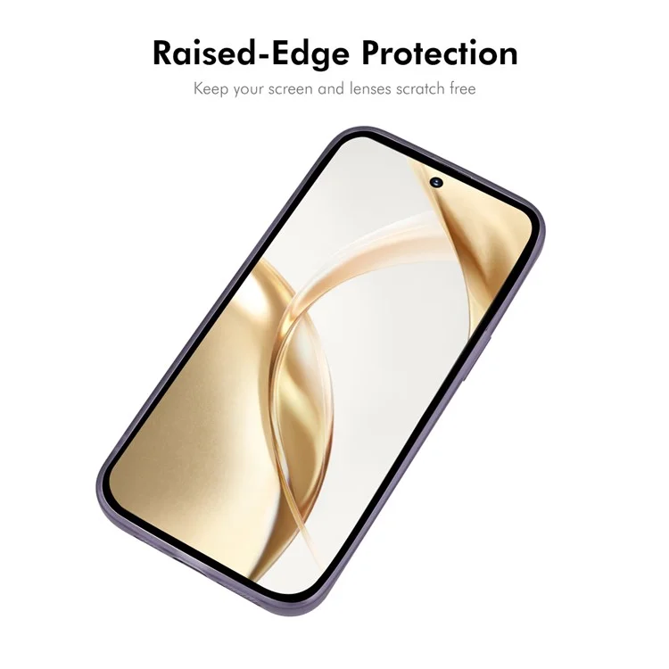 Enkay Hat Prince Pour Honor 200 Pro 5G Case TPU Matte TPU Couverture de Téléphone Avec Film D'objectif - Violet