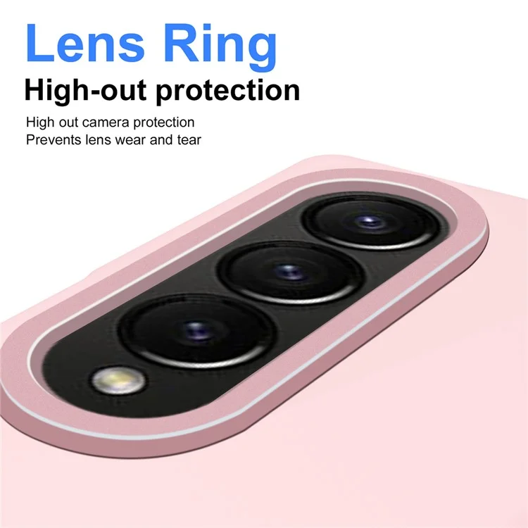 Para Samsung Galaxy Z Fold4 5G Case Hard PC Cover Con Stylus - Rosa