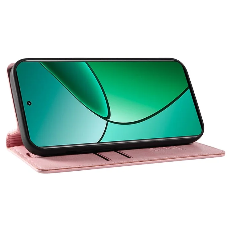Yikatu YK-006 Pour Realme Narzo 70 5G / Narzo 70 Pro 5G / P1 5G / 12 4G / Couverture de Téléphone en Cuir en Cuir à Grains Litchi - Rose
