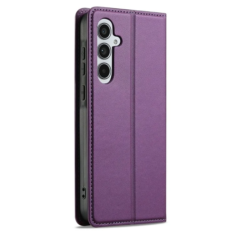 LC.IMEEKE L1 Series para Samsung Galaxy A16 5G / A16 4G Funda de cuero sintético con cartera y soporte Funda protectora para teléfono - Morado
