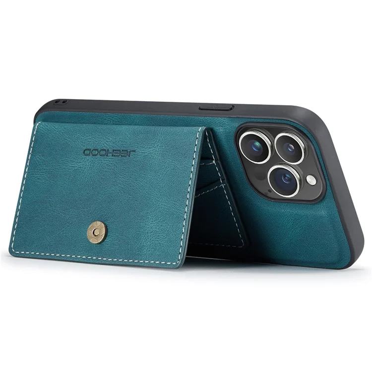 Jeehood J01 Для Iphone 16 Pro Case Retro Leather + Tpu. - Синий