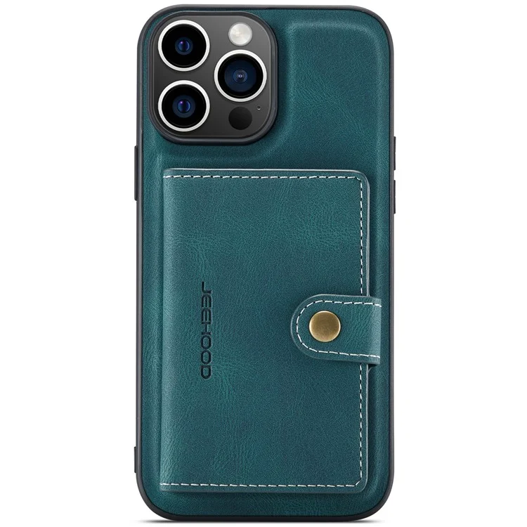 Jeehood J01 Для Iphone 16 Pro Case Retro Leather + Tpu. - Синий