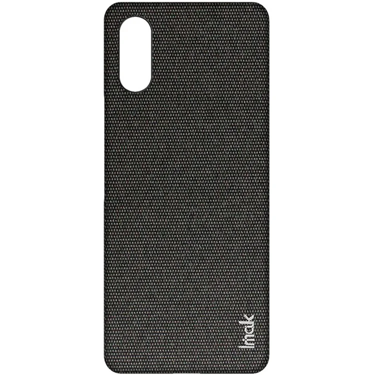 IMAK Ruiyi -serie Für Sony Xperia 10 VI Case Classic Fabric Texture Leder +PC Telefonabdeckung - Schwarz
