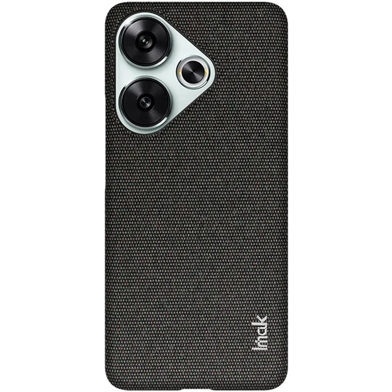 Série Imak Ruiyi Pour Xiaomi Poco F6 5G / Redmi Turbo 3 5G Case Classique Texture Texture en Cuir + Couverture de Téléphone pc - Noir