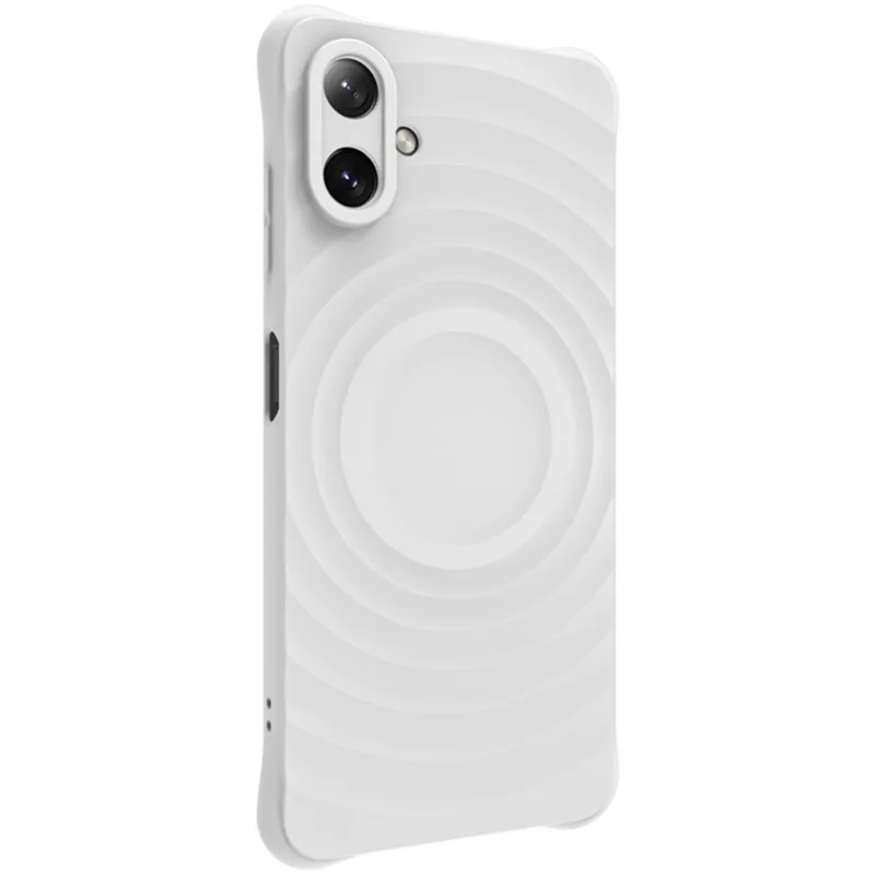 IMAK UC-6-serie til Samsung Galaxy A06 4G hylse med vanddråbe tekstur, anti-skridt, mat TPU-dæksel - Matt hvid