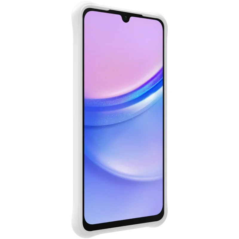 IMAK UC-6-serie til Samsung Galaxy A06 4G hylse med vanddråbe tekstur, anti-skridt, mat TPU-dæksel - Matt hvid