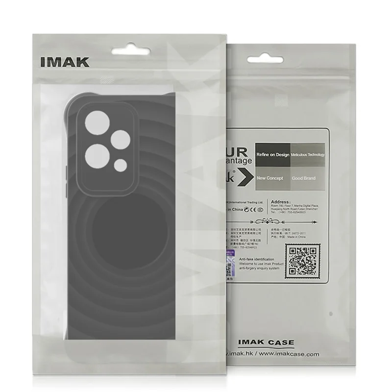IMAK UC-6-serie til Samsung Galaxy A06 4G hylse med vanddråbe tekstur, anti-skridt, mat TPU-dæksel - Matt hvid