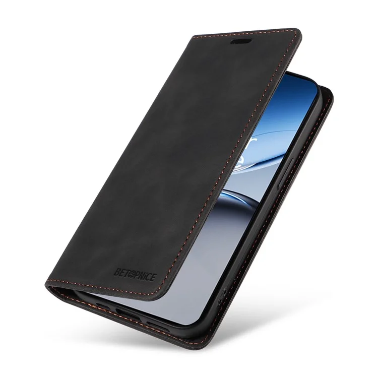 BETOPNICE 003 Für OnePlus Nord 4 Wallet Case Leder Handyhülle mit Ständer - Schwarz