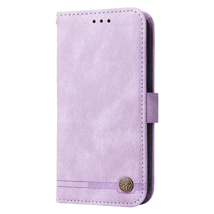 Для Oppo A3x 4G / A3x 5G (индия) Кошелек Корпус с Кожа - Фиолетовый