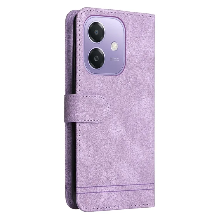 Для Oppo A3x 4G / A3x 5G (индия) Кошелек Корпус с Кожа - Фиолетовый