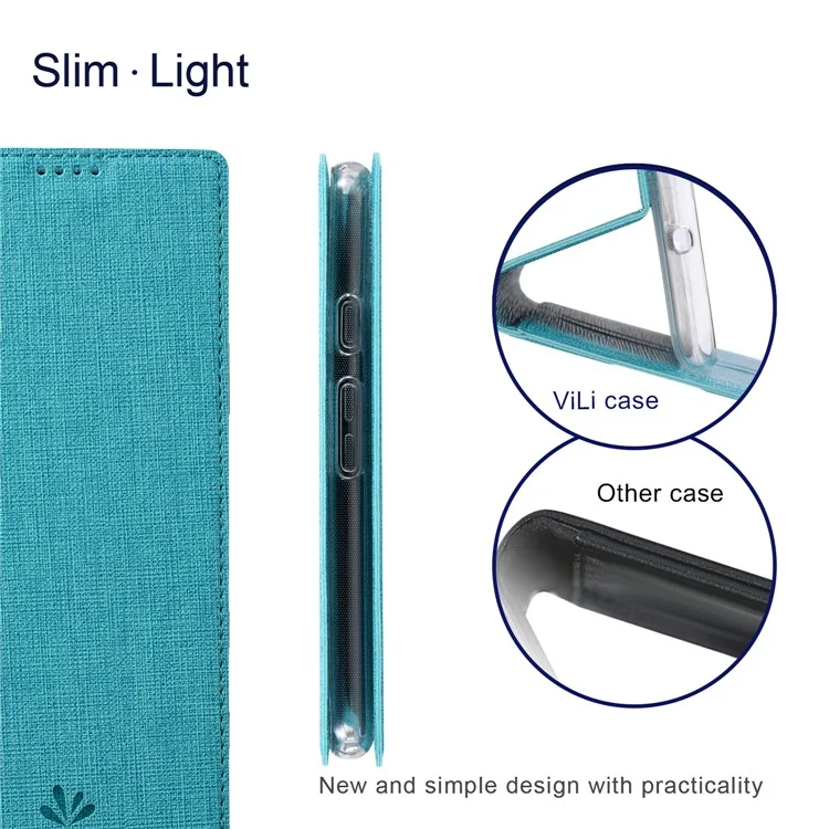 Vili DMX Series Для Google Pixel 9 Pro / Pixel 9 Case Card Slot PU - Синий