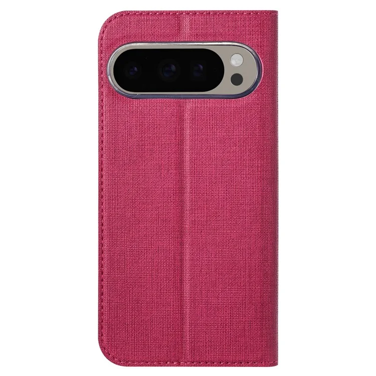 VILI DMX Series For Google Pixel 9 Pro / Pixel 9 Case Card Slot PU Leather Stand Phone Cover - Rose