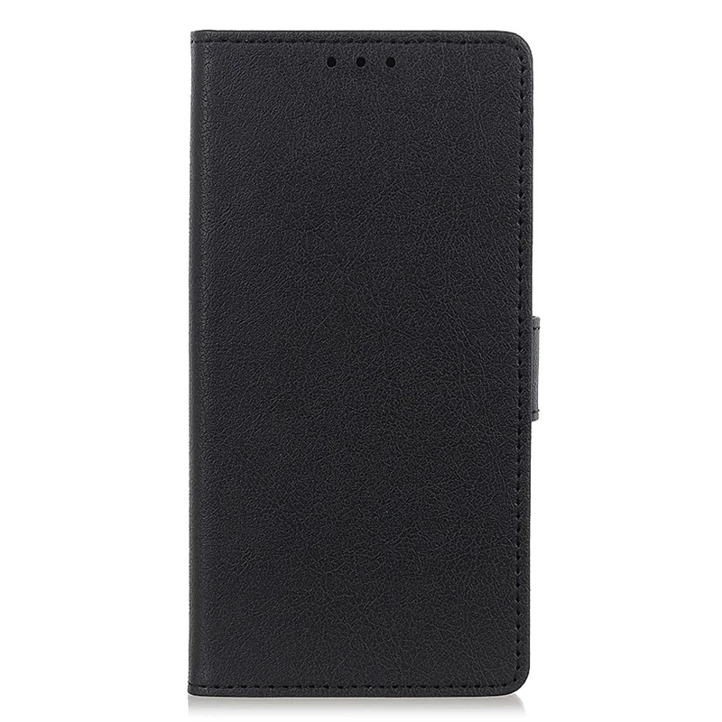 For iPhone 16e Hoesje PU Leren Stand Wallet Telefoonhoes - Zwart