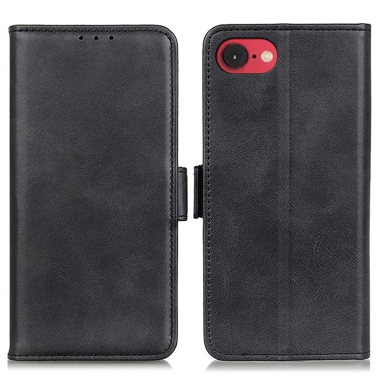 Pour Iphone SE (2024) Case de Couverture de Carbone - Noir