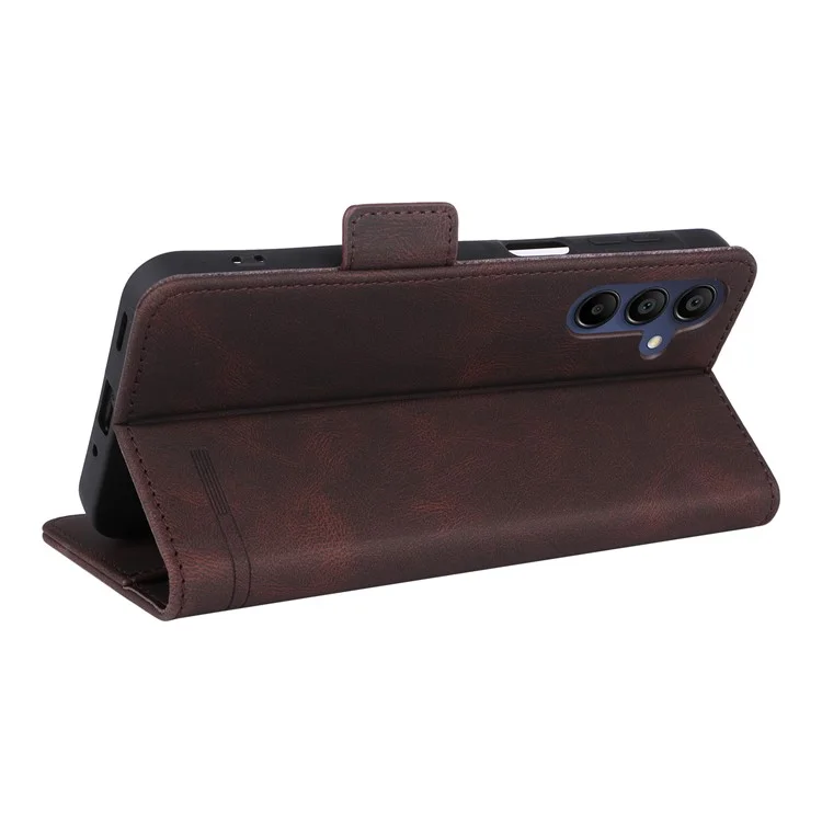 Para Samsung Galaxy A16 Case Flip Telephip Cover Con Decoración de Hardware - Café