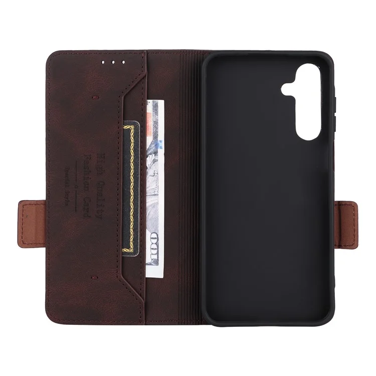 Para Samsung Galaxy A16 Case Flip Telephip Cover Con Decoración de Hardware - Café