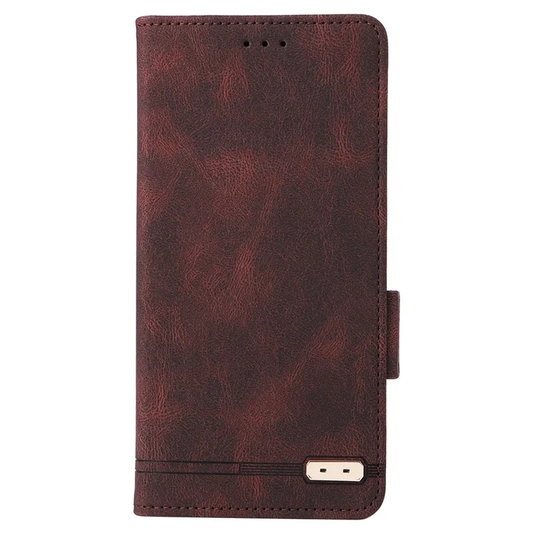Para Samsung Galaxy A16 Case Flip Telephip Cover Con Decoración de Hardware - Café