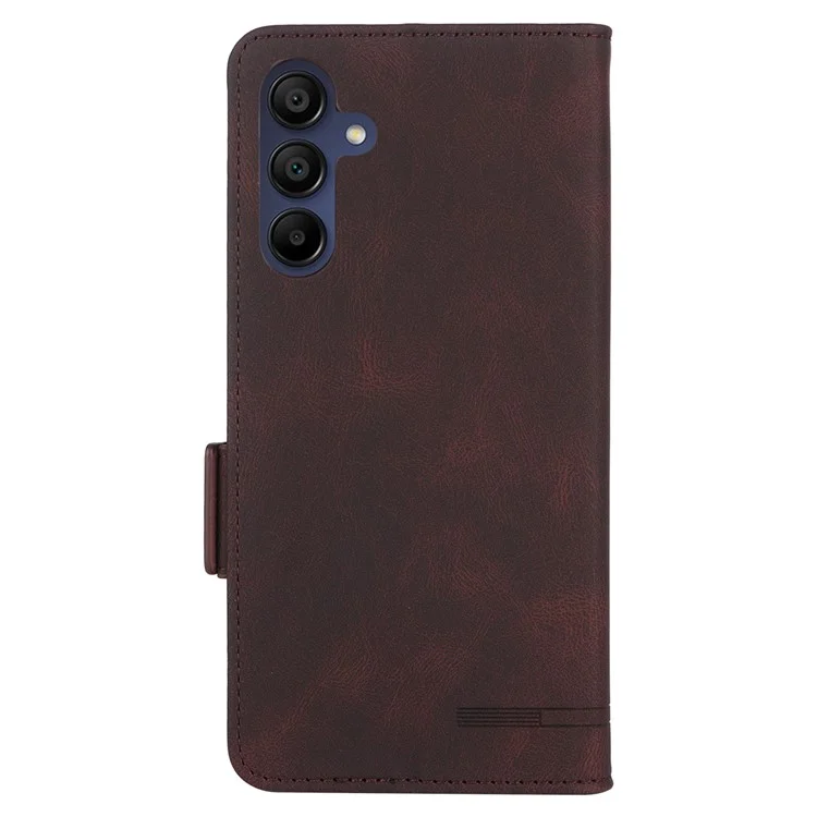 Para Samsung Galaxy A16 Case Flip Telephip Cover Con Decoración de Hardware - Café