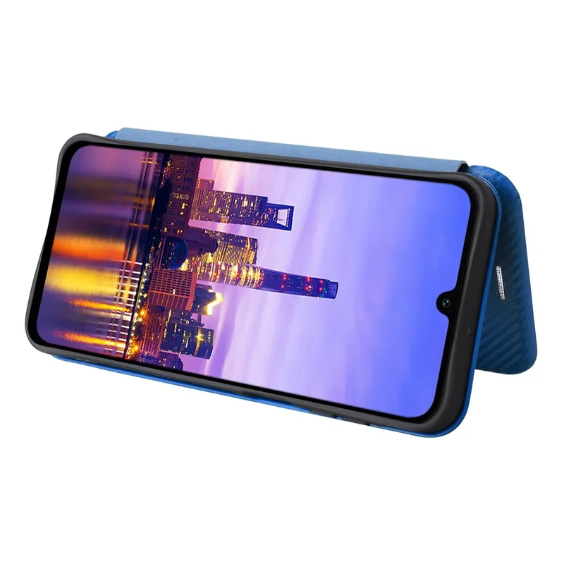 Для Samsung Galaxy A16 Case Carbon Carbon Fiber Texture Drop-ropring Cheedh Cope Cople - Синий