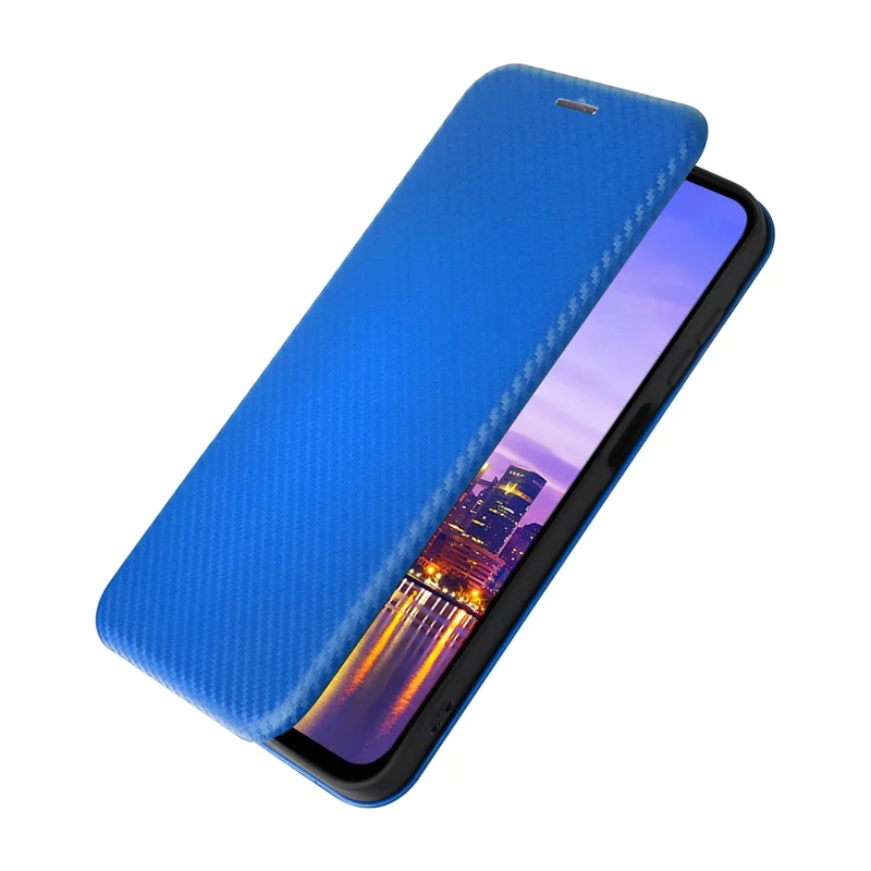 Для Samsung Galaxy A16 Case Carbon Carbon Fiber Texture Drop-ropring Cheedh Cope Cople - Синий