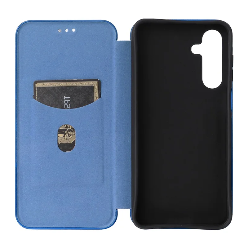 Для Samsung Galaxy A16 Case Carbon Carbon Fiber Texture Drop-ropring Cheedh Cope Cople - Синий