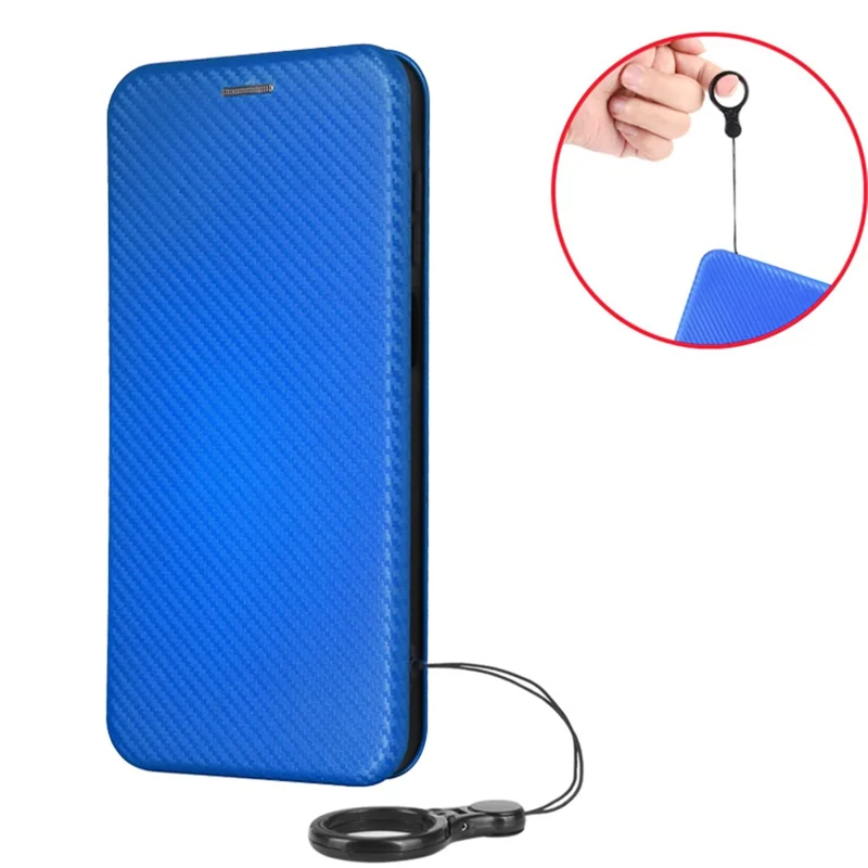Для Samsung Galaxy A16 Case Carbon Carbon Fiber Texture Drop-ropring Cheedh Cope Cople - Синий