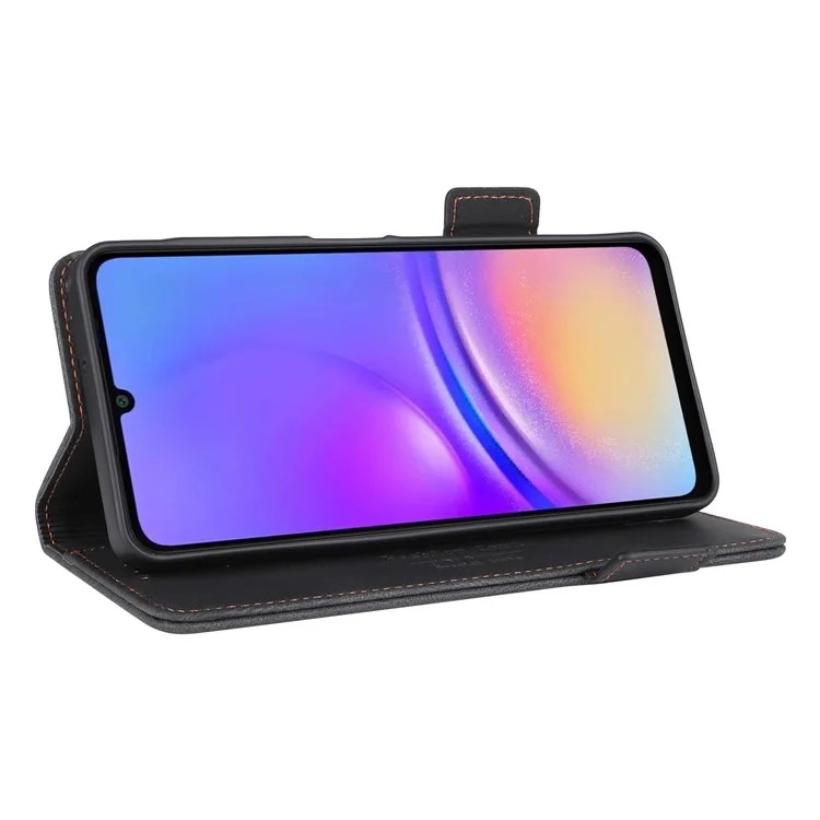Para Samsung Galaxy A06 Case Flip Telephip Cover Con Decoración de Hardware - Negro