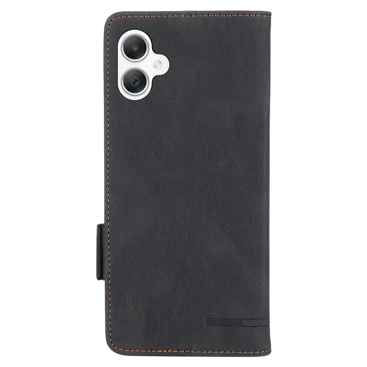 Para Samsung Galaxy A06 Case Flip Telephip Cover Con Decoración de Hardware - Negro
