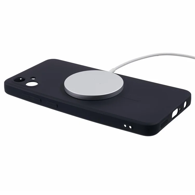 For Samsung Galaxy A05 4G Case Shockproof TPU Phone Cover Compatible with MagSafe - Black