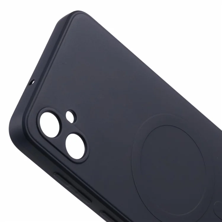 For Samsung Galaxy A05 4G Case Shockproof TPU Phone Cover Compatible with MagSafe - Black