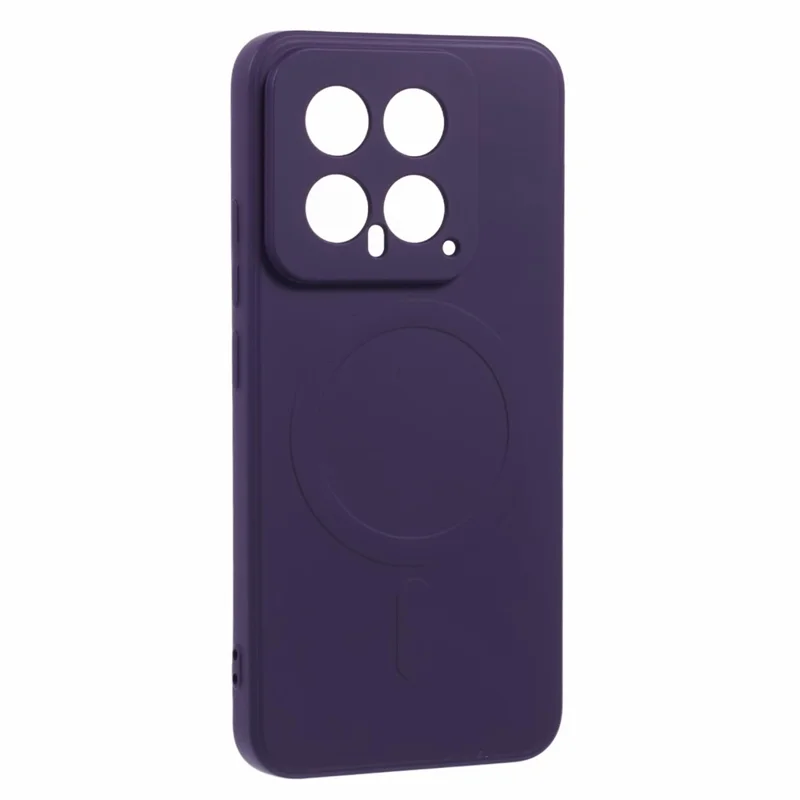 For Xiaomi 14 Case Shockproof TPU Phone Magnetic Case - Dark Purple