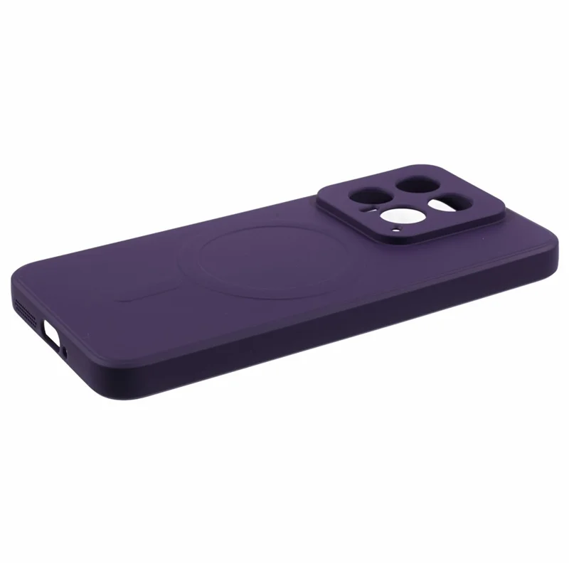 For Xiaomi 14 Case Shockproof TPU Phone Magnetic Case - Dark Purple