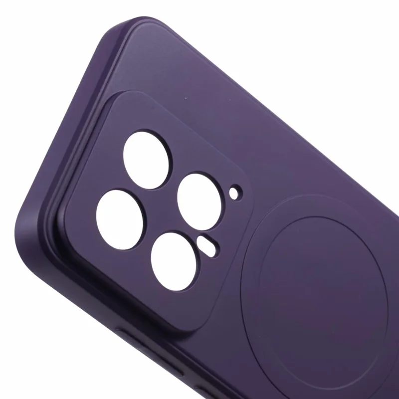 For Xiaomi 14 Case Shockproof TPU Phone Magnetic Case - Dark Purple