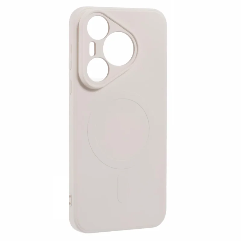 For Huawei Pura 70 Case Shockproof TPU Phone Cover Magnetic Case - White