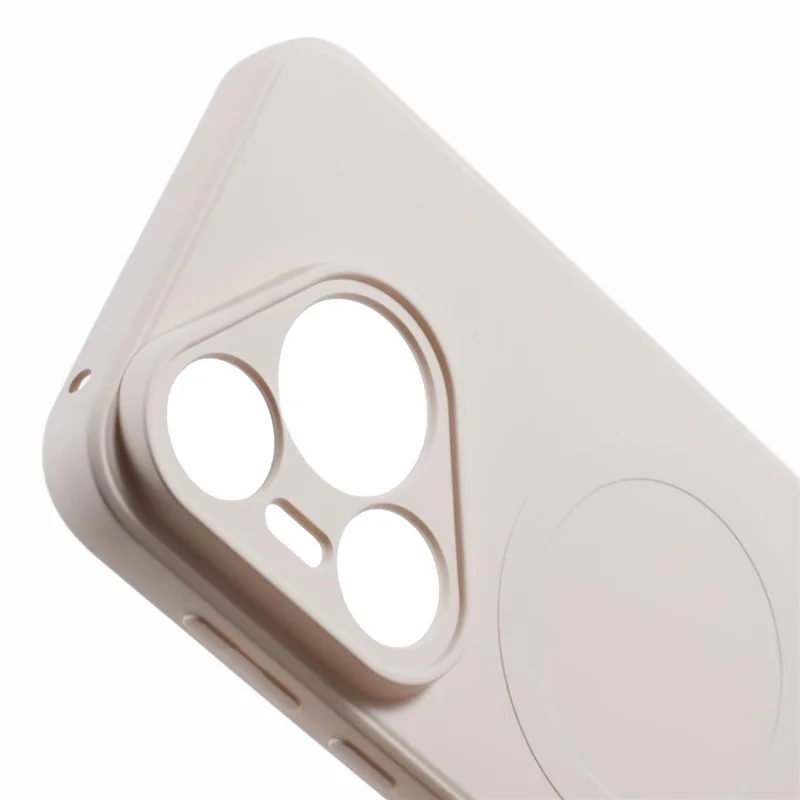 For Huawei Pura 70 Case Shockproof TPU Phone Cover Magnetic Case - White