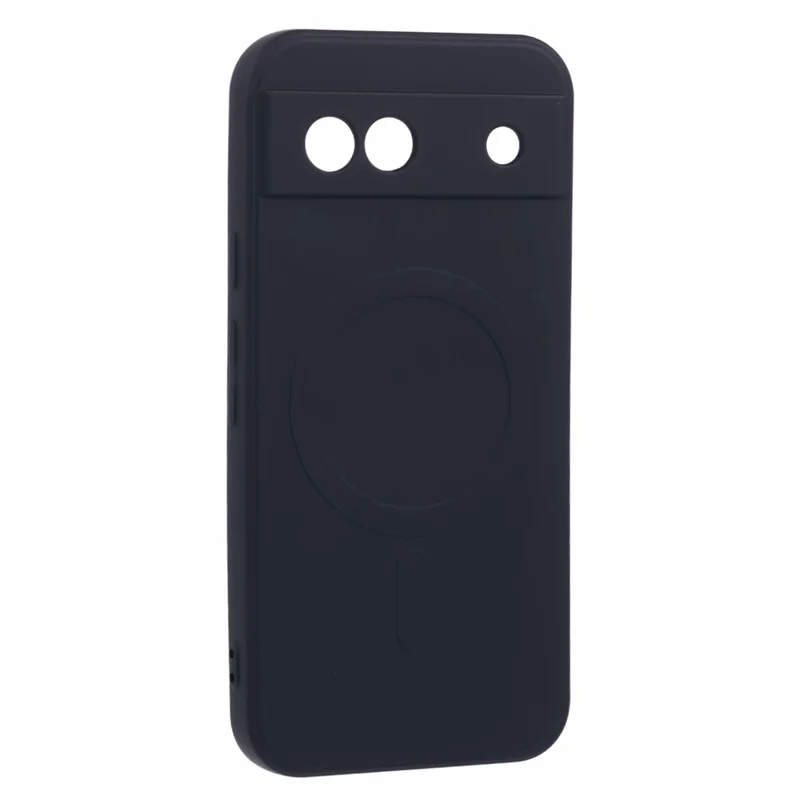 For Google Pixel 8a Case Shockproof TPU Phone Cover Magnetic Case - Black