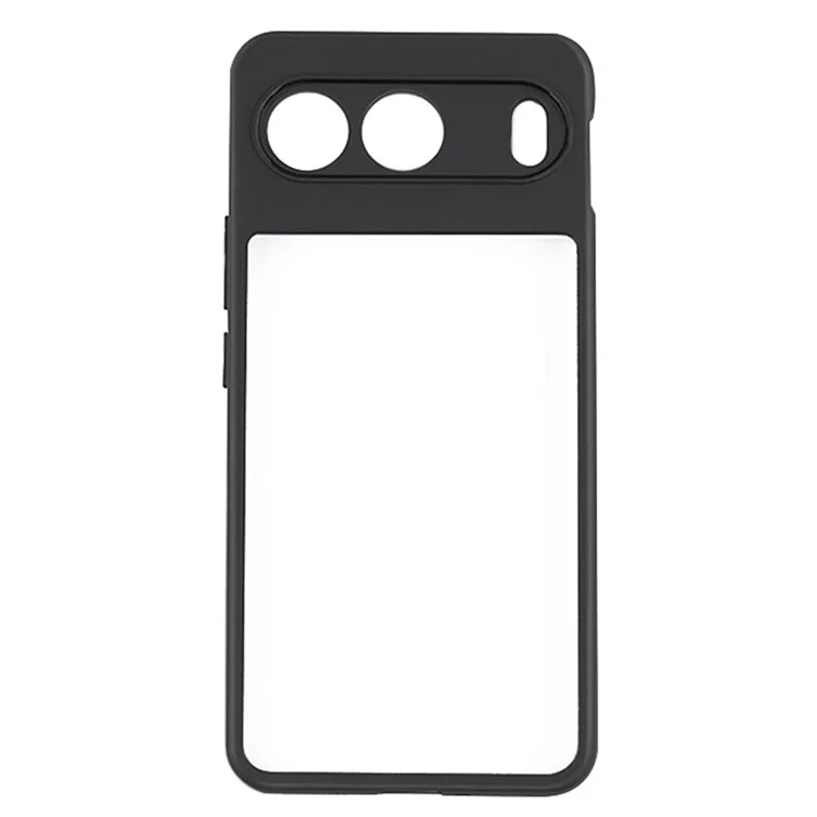 Funda para OnePlus Nord 4 a prueba de golpes de PC+TPU con tapa trasera transparente