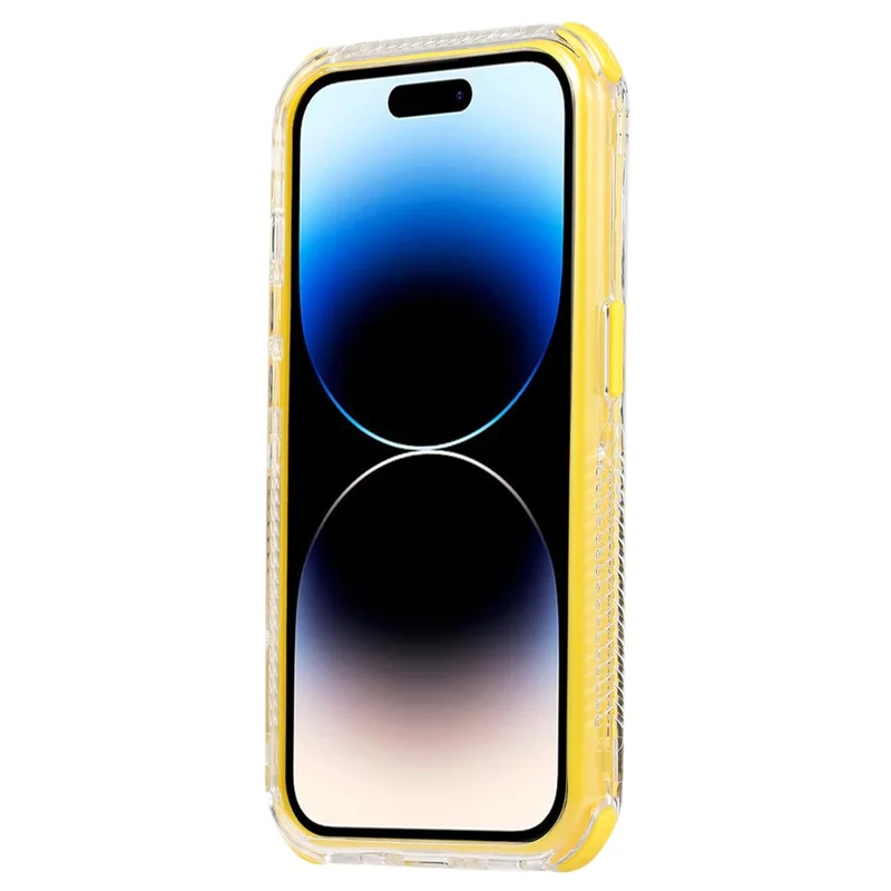 For iPhone 16 Pro Max Case 3-in-1 Drop-Proof PC+TPU Phone Cover - Yellow