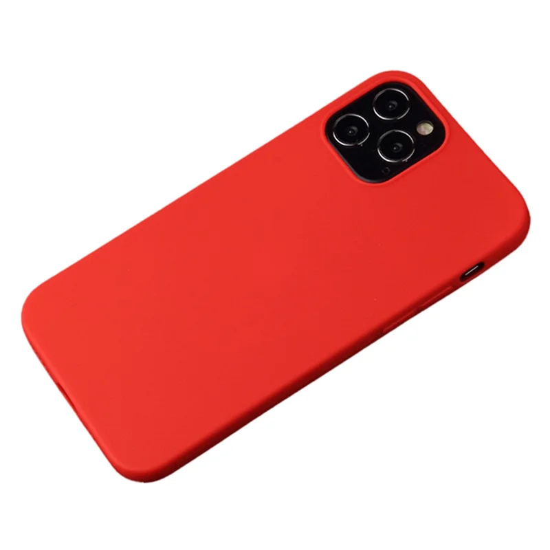 For iPhone 16 Pro TPU Phone Case Matte Anti-fingerprint Protective Cover - Red