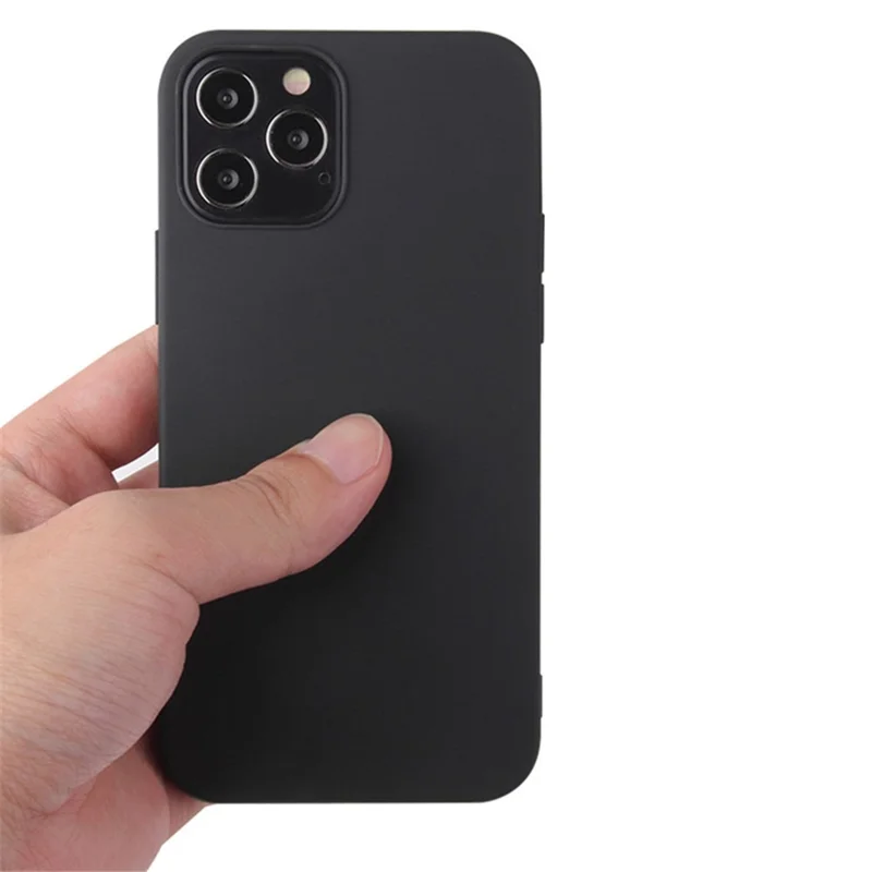 For iPhone 16 Pro TPU Phone Case Matte Anti-fingerprint Protective Cover - Red