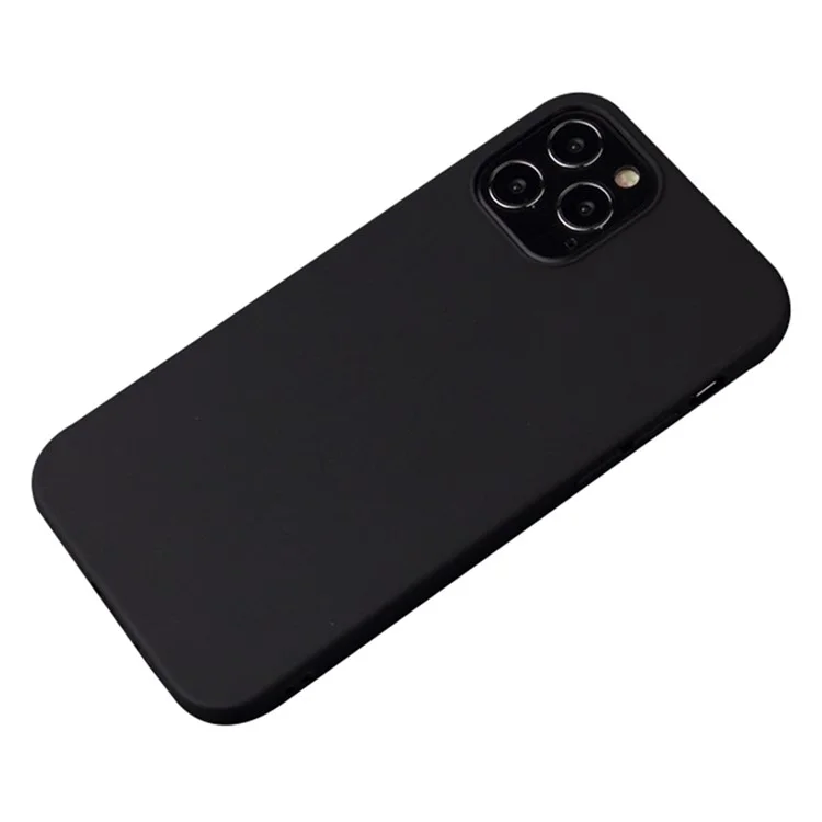 Para Iphone 16 Pro Max TPU Case de Teléfono Matte Anti-dingerprint Cubierta Protectora - Negro
