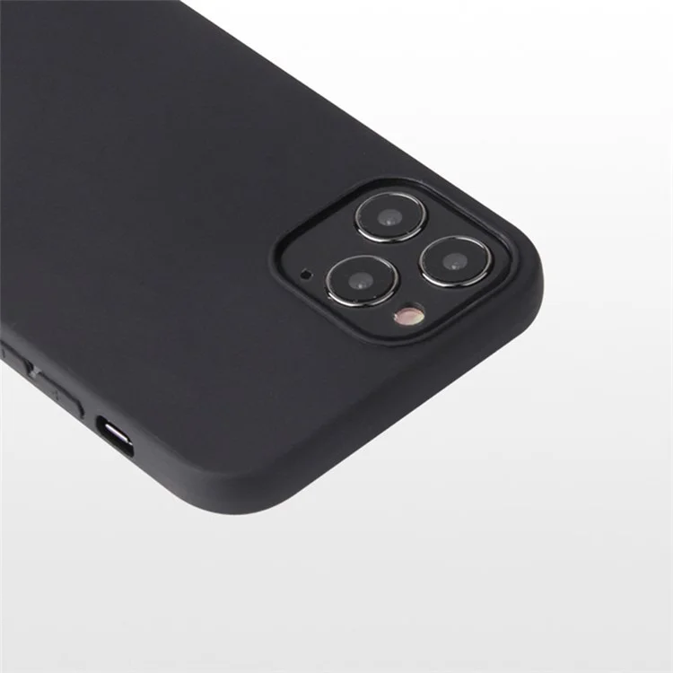 Para Iphone 16 Pro Max TPU Case de Teléfono Matte Anti-dingerprint Cubierta Protectora - Negro