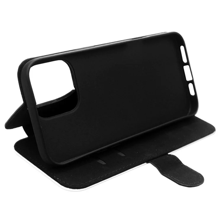 For iPhone 16 Pro Case PU Leather Sublimation Blank Smart Phone Cover with Card Holder